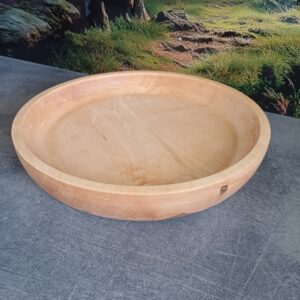Ręcznie wykonany półmisek z drewna klonowego – 30 cm | handmade