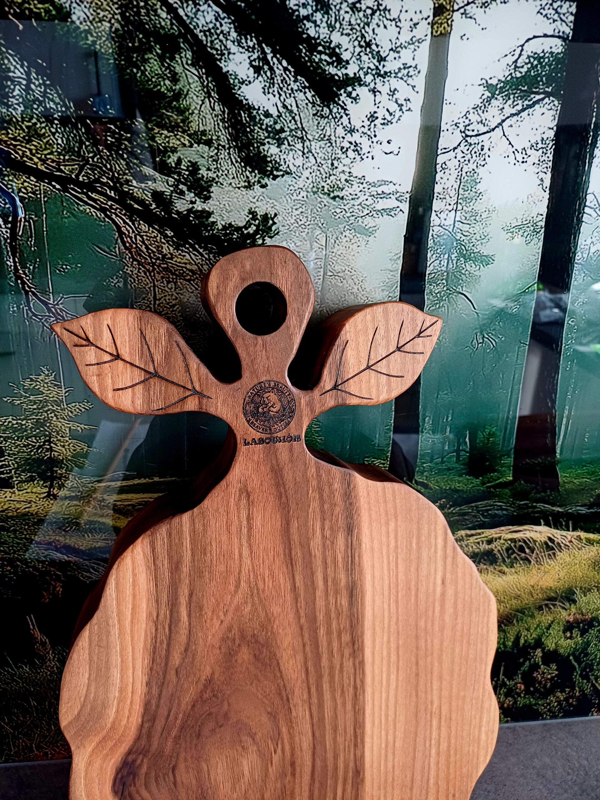 Deska do krojenia z jednego kawałka orzecha włoskiego „Orzeszek” | handmade - obrazek 7