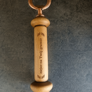 Ręcznie wykonany otwieracz do butelek z orzecha włoskiego | handmade (możliwość personalizacji)